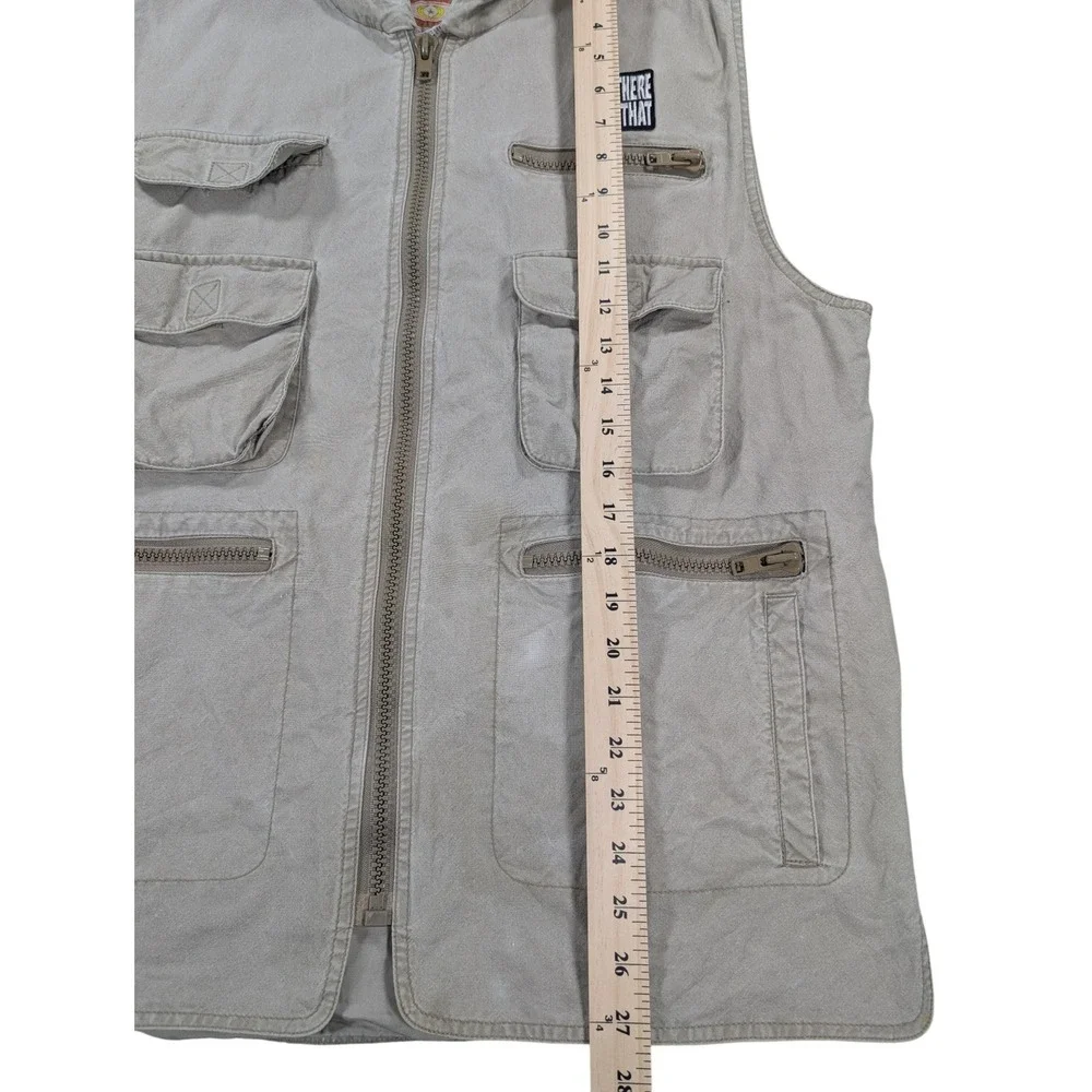 Banana Republic Mill Valley Safari Photojournalist Vest Mens L Tan Vintage‎ 80s